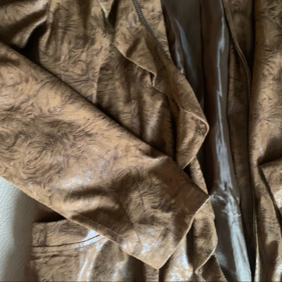 NY Collection Brown Blazer Jacket - Picture 3 of 5